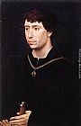 Charles Canvas Paintings - Portrait of Charles the Bold
